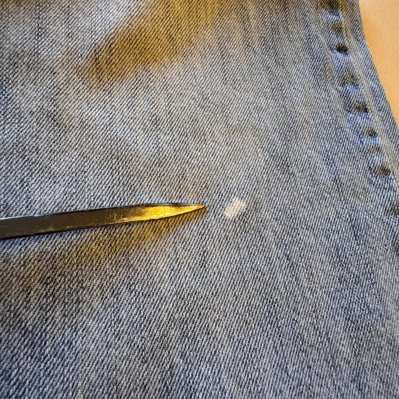 (SOLD) Aeropostale Benton Original Bootcut Jeans Mens Size 32 Distressed Grunge - Picture 5 of 15